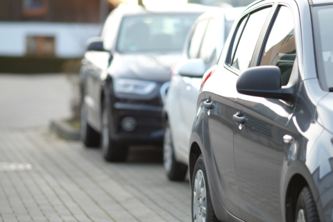 auto's geparkeerd