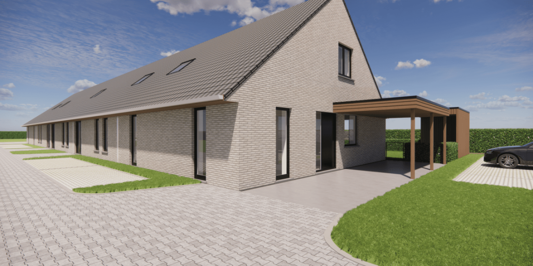 Render woningen De Kèèsefabriek