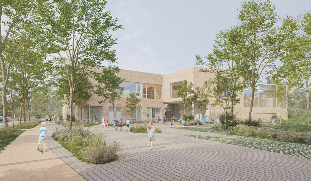 Render van een GO!2 school in Kruibeke